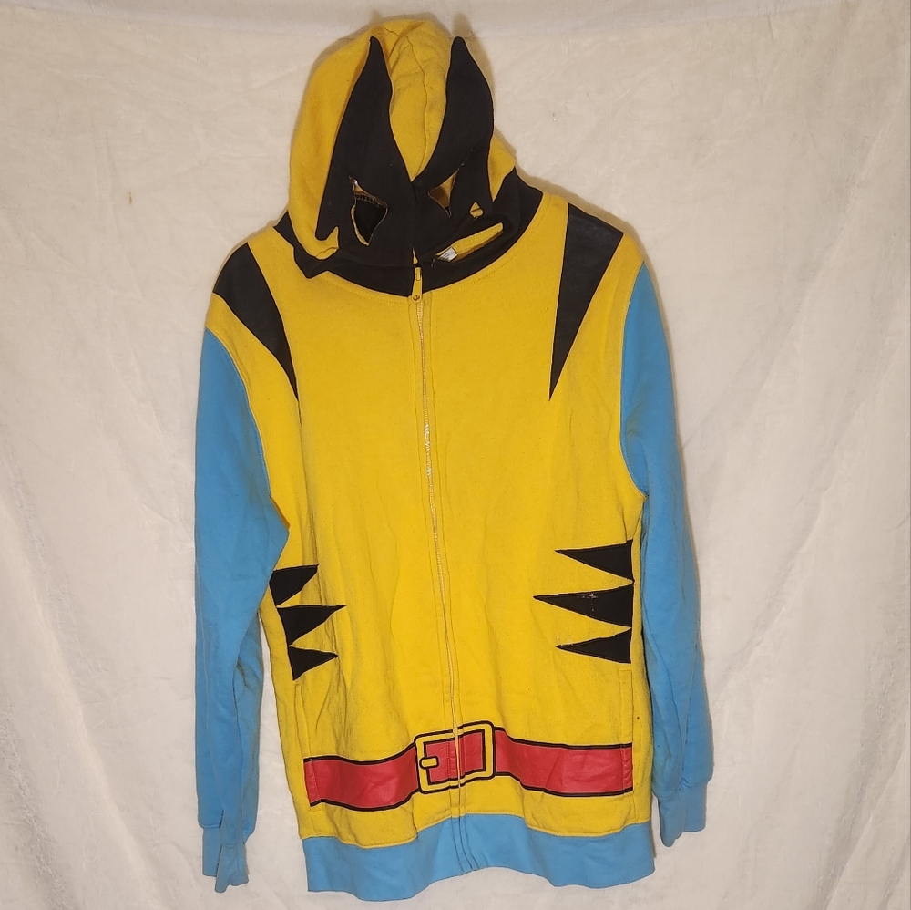 Wolverine (Marvel Comics) Mens Hoodie Sweatshirt - Classic Yellow Costume